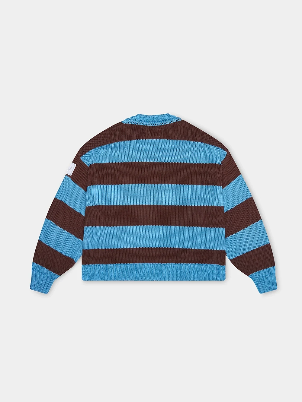 BROWNBLUE STRIPED KNIT