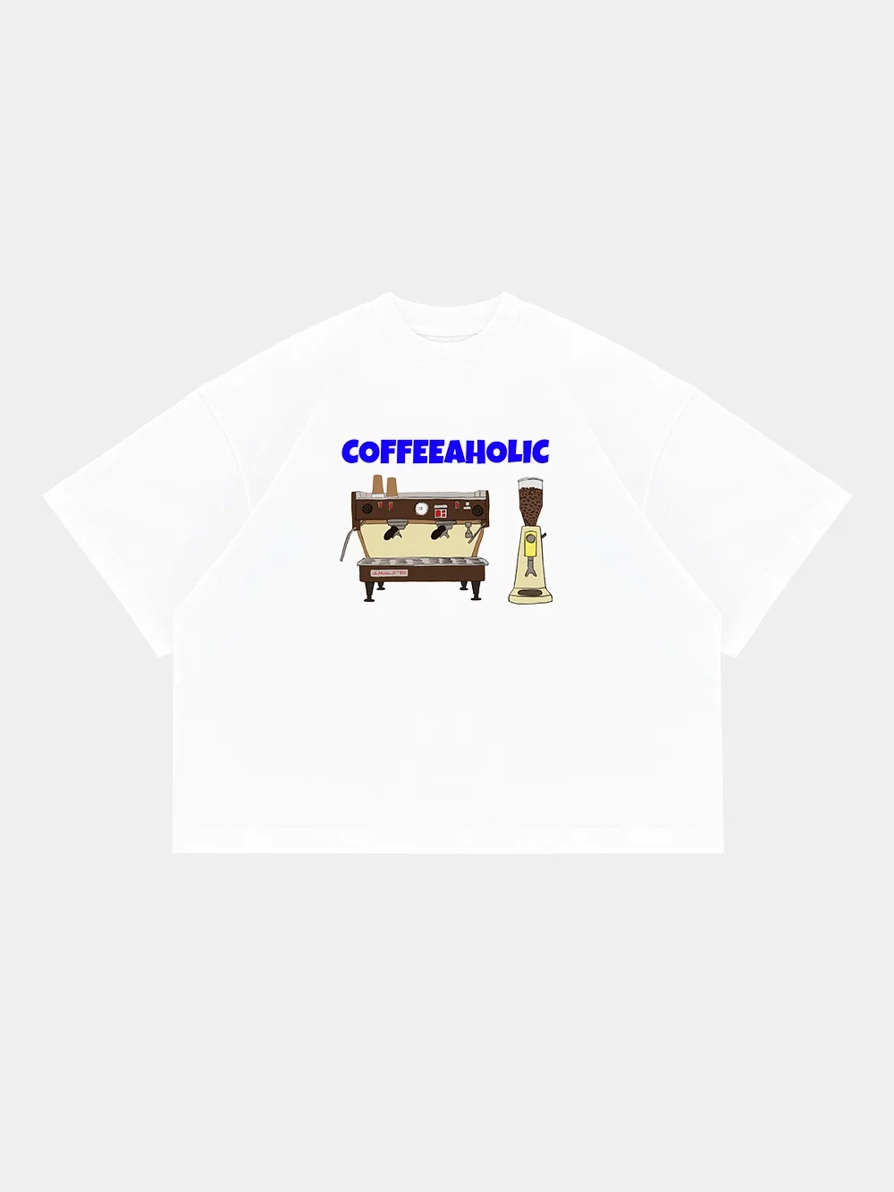 COFFEEAHOLIC CROPPED TEE