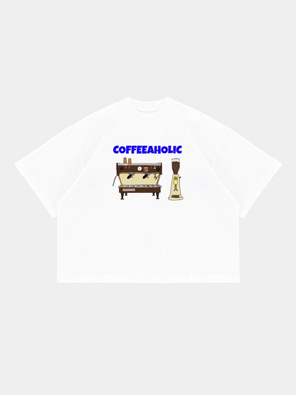 COFFEEAHOLIC CROPPED TEE
