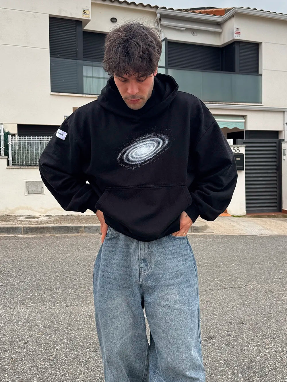 COSMOS BLACK HOODIE