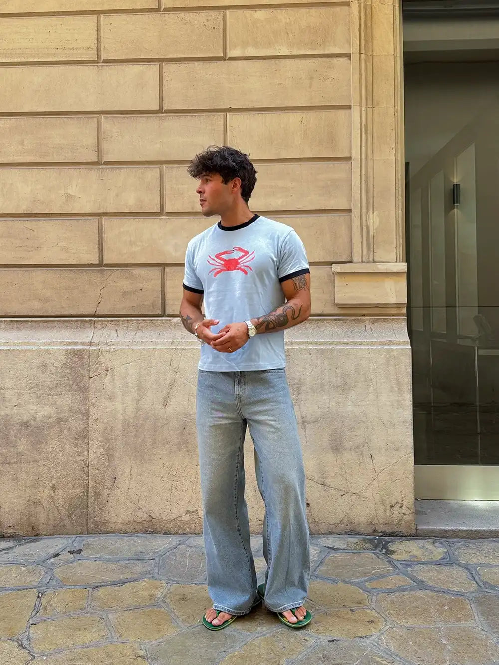 CRAB SLIM RIB TEE