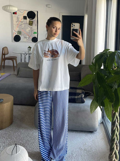 BLUE STRIPED PANTS