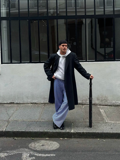 BLUE STRIPED PANTS
