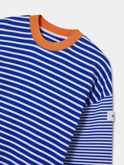 BLUE STRIPED PULLOVER
