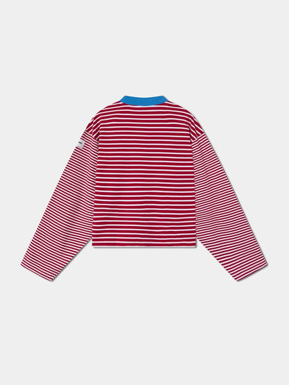 RED STRIPED PULLOVER