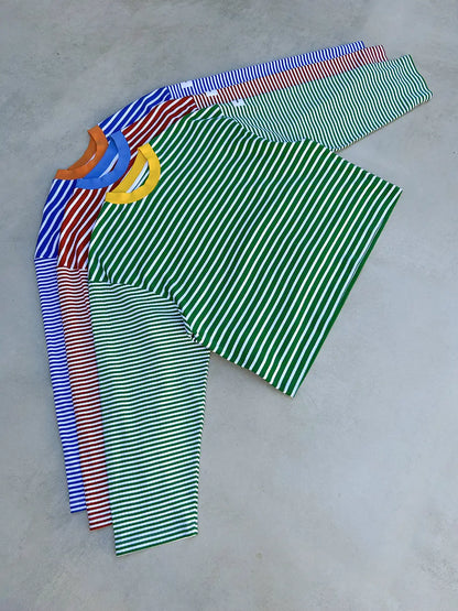 BLUE STRIPED PULLOVER