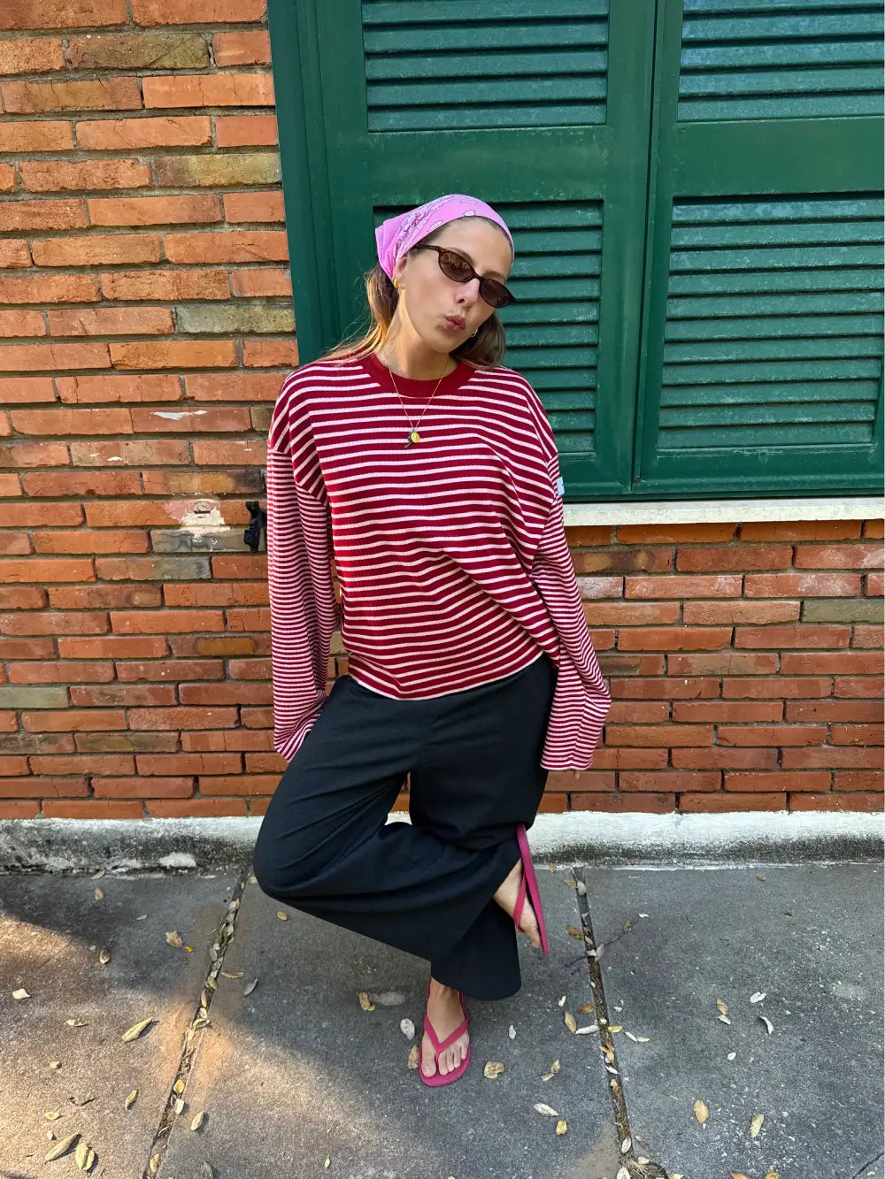 CANDY STRIPED PULLOVER