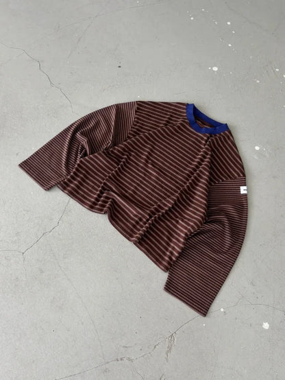 CHOCOLATE STRIPED PULLOVER