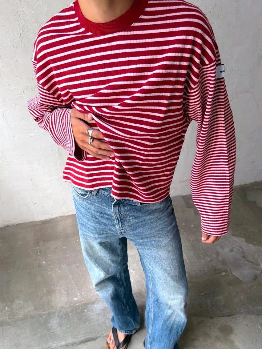 CANDY STRIPED PULLOVER