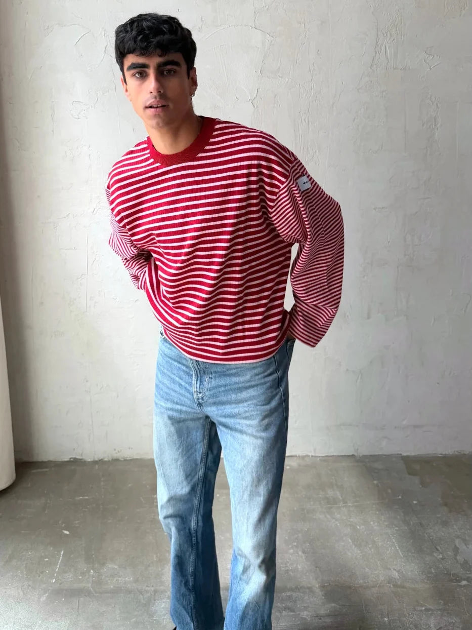 CANDY STRIPED PULLOVER