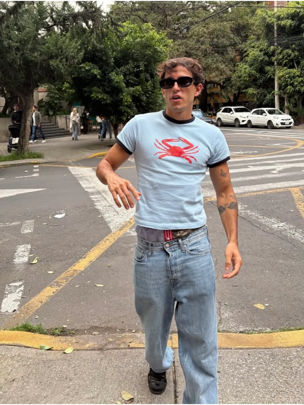 CRAB SLIM RIB TEE