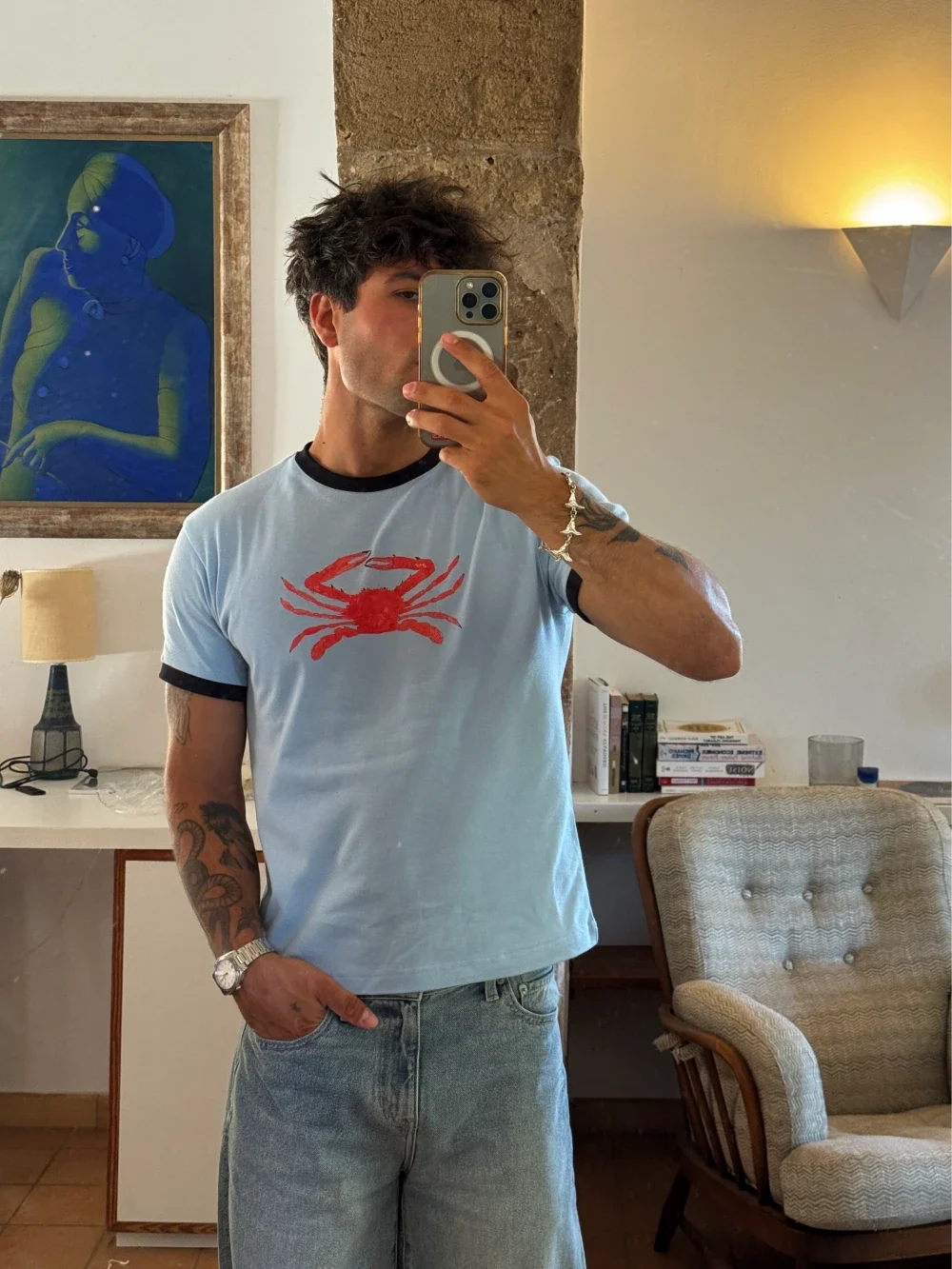 CRAB SLIM RIB TEE