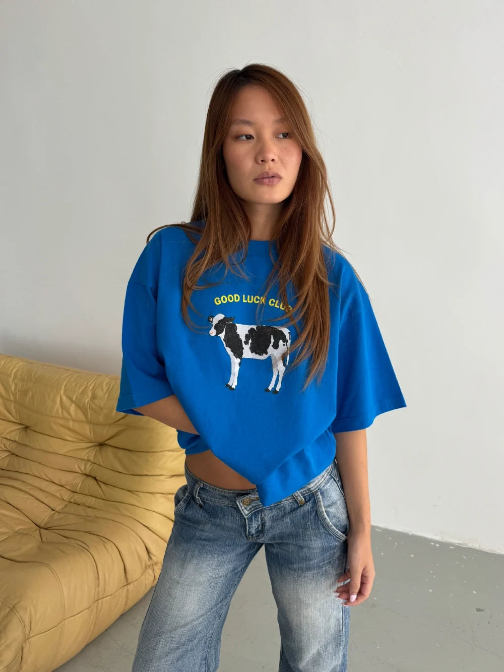GOOD LUCK CLUB BLUE CLASSIC TEE