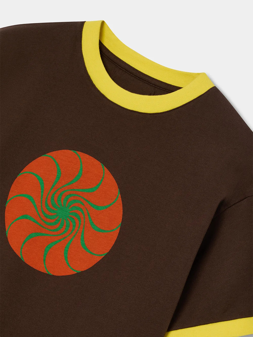 ORANGE SUN SLIM RIB TEE