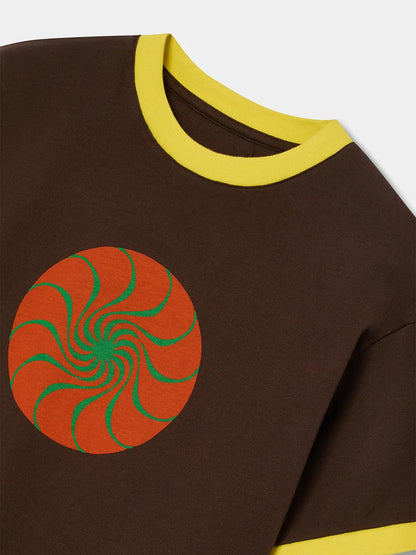 ORANGE SUN SLIM RIB TEE