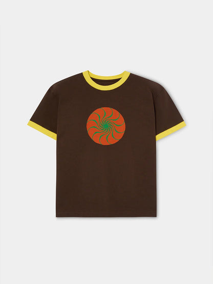 ORANGE SUN SLIM RIB TEE