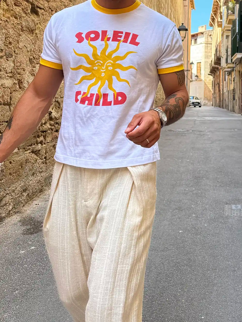 SOLEIL SLIM RIB TEE